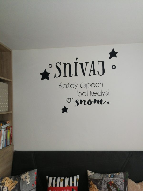 Snívaj - nálepka na stenu - Image 4