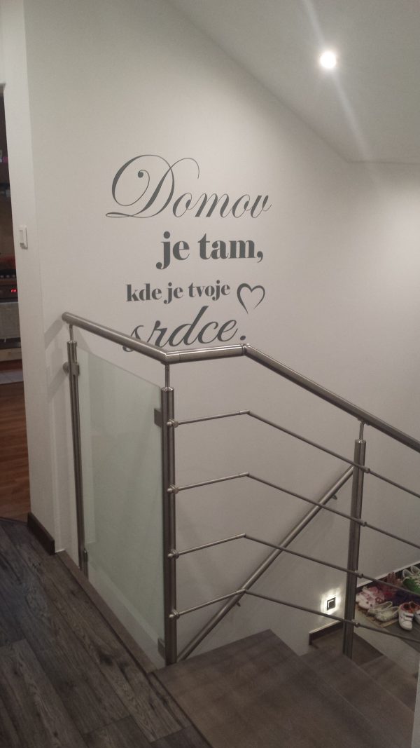 Domov je tam, kde je tvoje srdce  - nálepka na stenu - Image 6