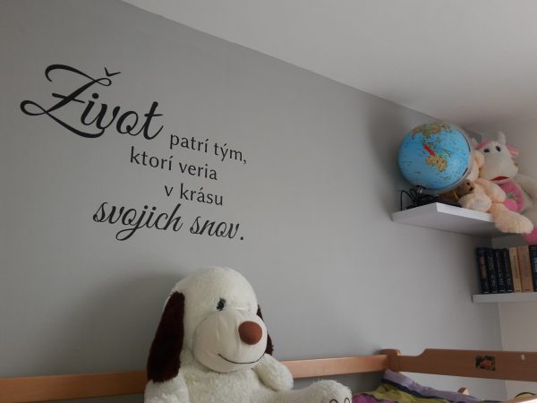 Život patrí tým, ktorí - nálepka na stenu - Image 3