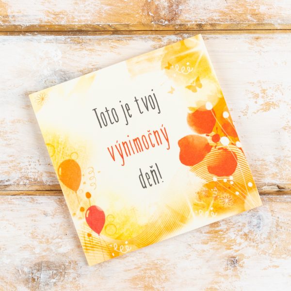 Motivačné blahoželanie -  Výnimočný deň