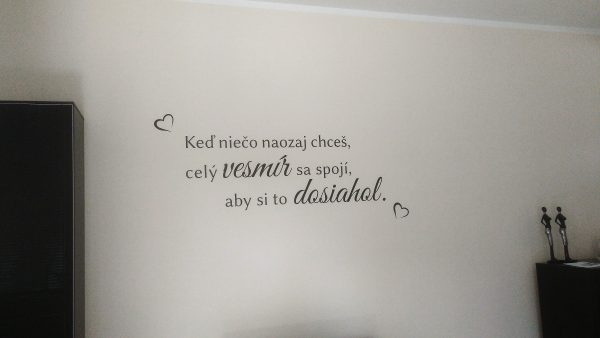 Keď niečo naozaj chceš - nálepka na stenu - Image 26