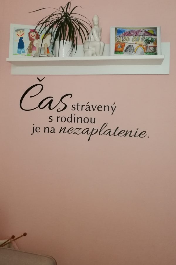 Čas strávený s rodinou je na nezaplatenie - nálepka na stenu - Image 6