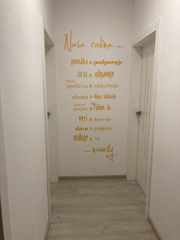 Naša rodina - nálepka na stenu - Image 3