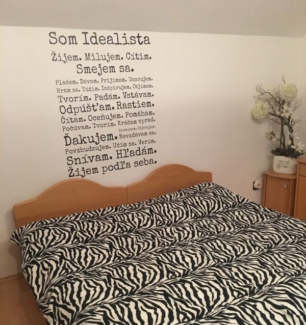 Som idealista - nálepka na stenu - Image 3