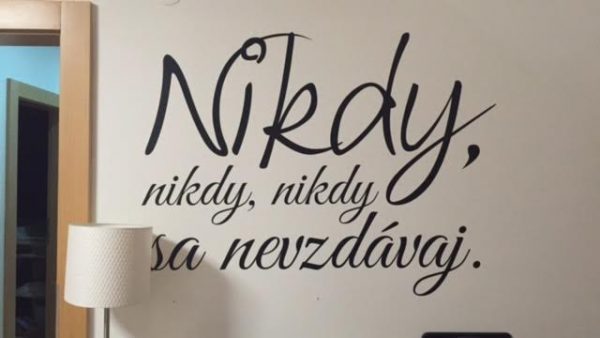 Nikdy sa nevzdávaj - nálepka na stenu - Image 5