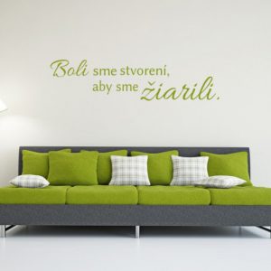Boli sme stvorení - nálepka na stenu