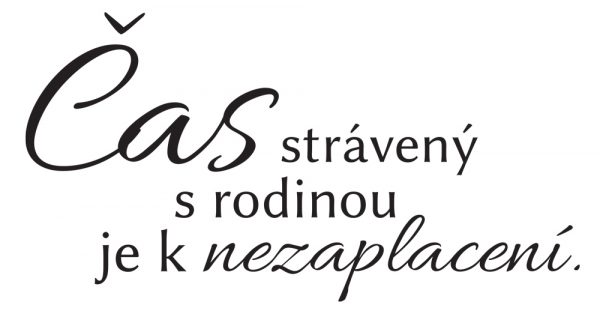 Čas strávený s rodinou CZ - nálepka na zeď - Image 2