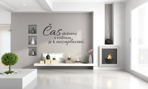 Čas strávený s rodinou CZ - nálepka na zeď - Image 3