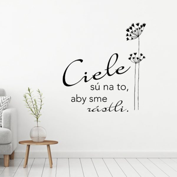 Ciele sú - nálepka na stenu