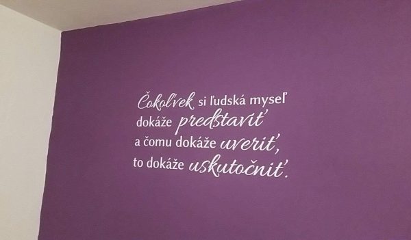 Čokoľvek si ľudská myseľ - nálepka na stenu - Image 4