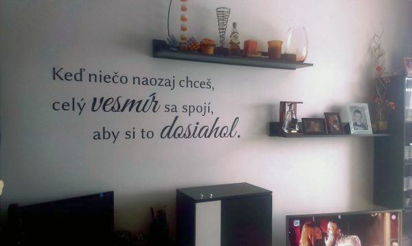 Keď niečo naozaj chceš - nálepka na stenu - Image 4