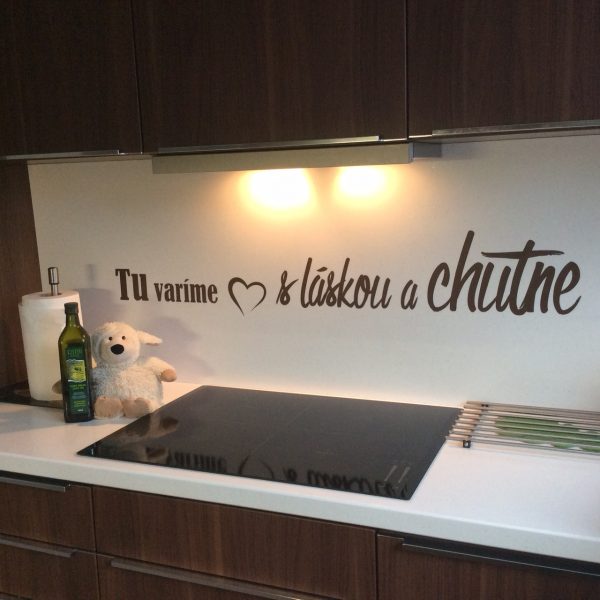 Tu varíme s láskou a chutne - nálepka na stenu - Image 8