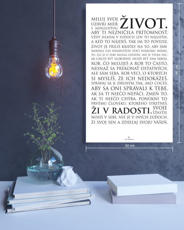 Miluj svoj život -  motivačný obraz - Image 2