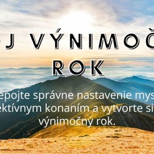 Online kurz: Môj výnimočný rok