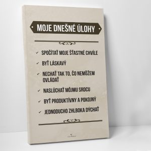Moje dnešné úlohy -  motivačný obraz