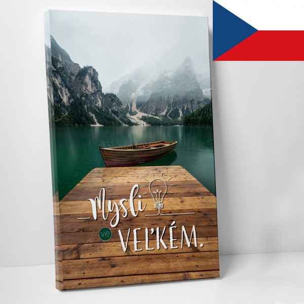 Mysli ve veľkém CZ - motivační obraz