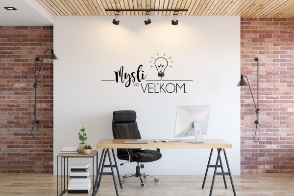 Mysli vo veľkom - nálepka na stenu - Image 2