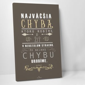 Najväčšia chyba -  motivačný obraz