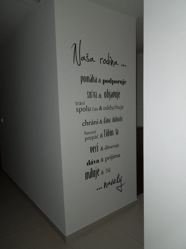 Naša rodina - nálepka na stenu - Image 4