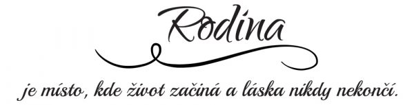 Rodina je místo CZ - nálepka na zeď - Image 2