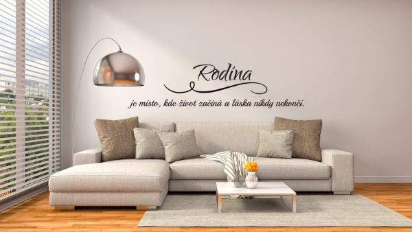 Rodina je místo CZ - nálepka na zeď - Image 4