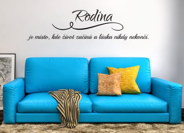Rodina je místo CZ - nálepka na zeď - Image 5