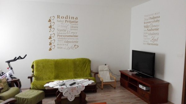 Slová rodinné - nálepka na stenu - Image 4