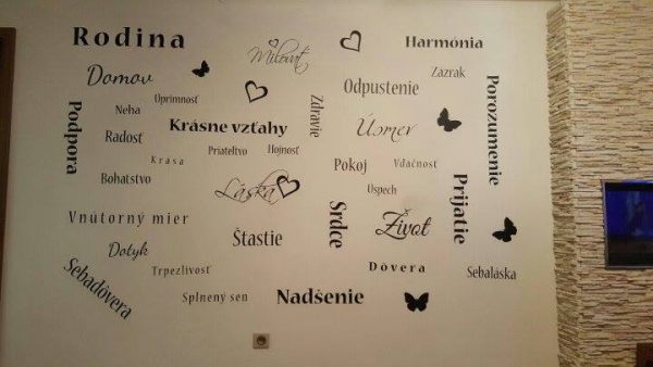 Slová rodinné - nálepka na stenu - Image 5