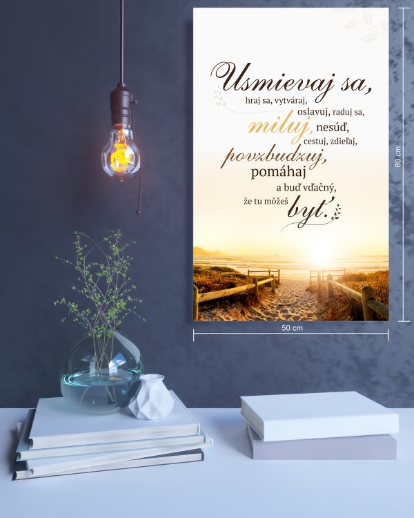 Usmievaj sa -  motivačný obraz - Image 2