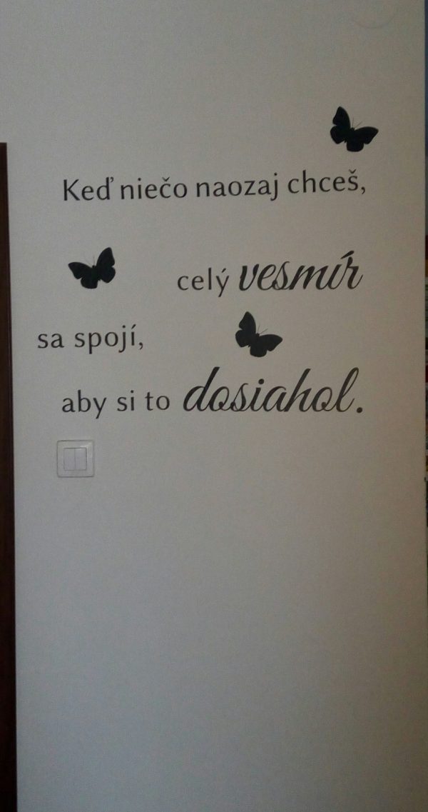 Keď niečo naozaj chceš - nálepka na stenu - Image 23