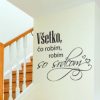 Všetko, čo robím - nálepka na stenu