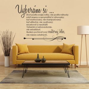 Vyberám si... - nálepka na stenu