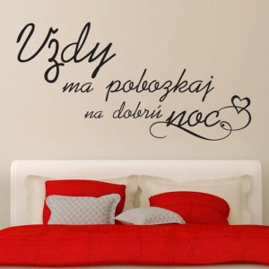 Vždy ma pobozkaj - nálepka na stenu