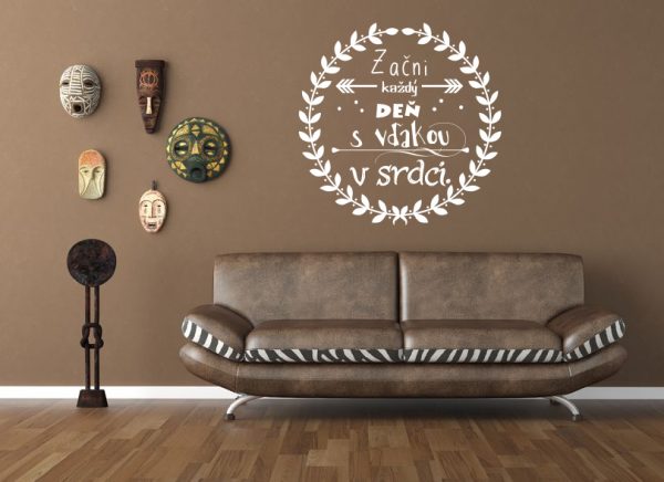 Začni každý deň - nálepka na stenu - Image 2