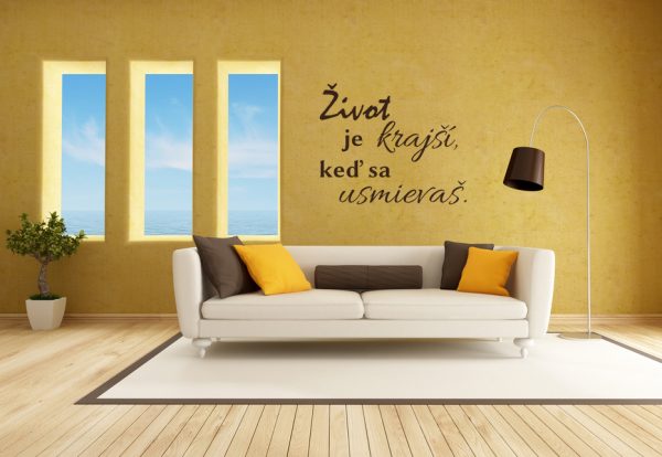 Život je krajší - nálepka na stenu - Image 2