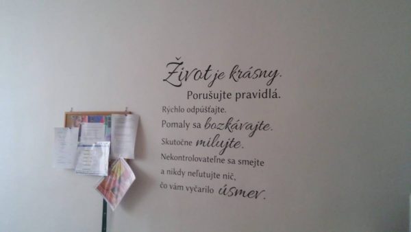 Život je krásny - nálepka na stenu - Image 5